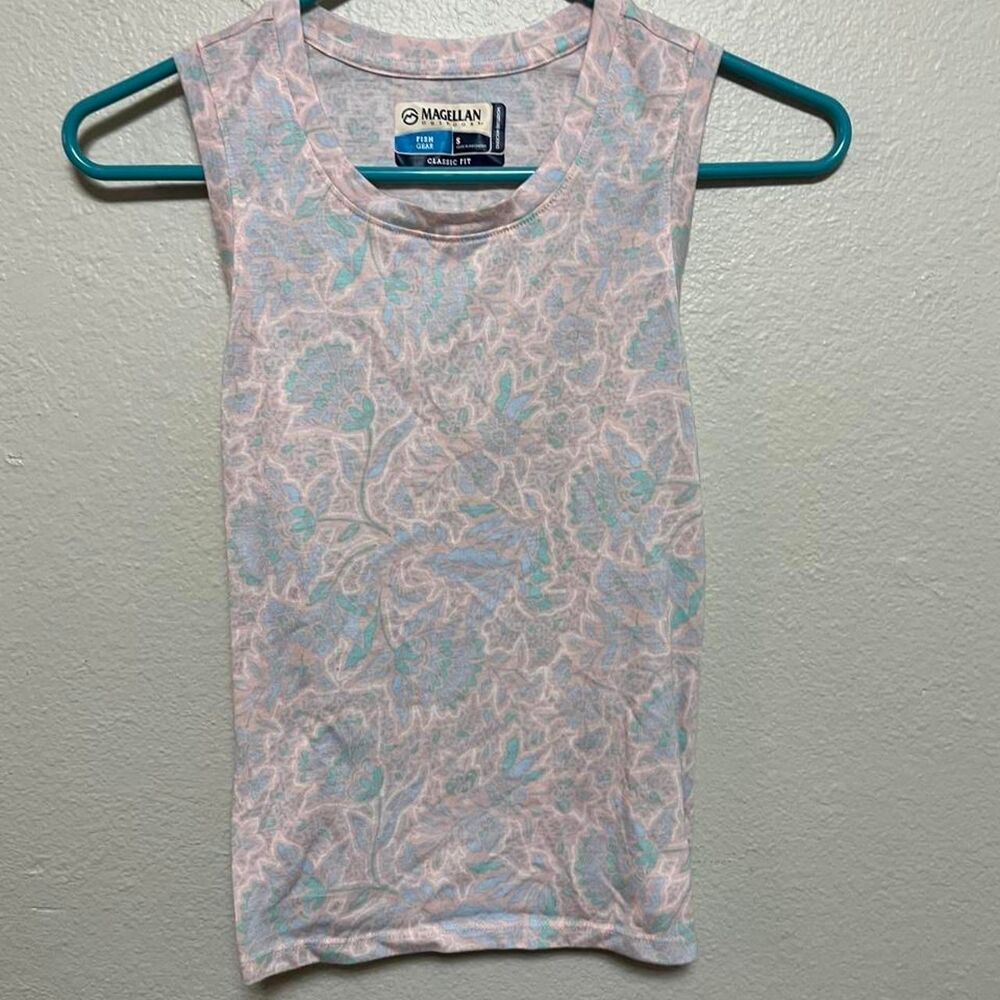 Magellan Men's Pink and Blue Shirt